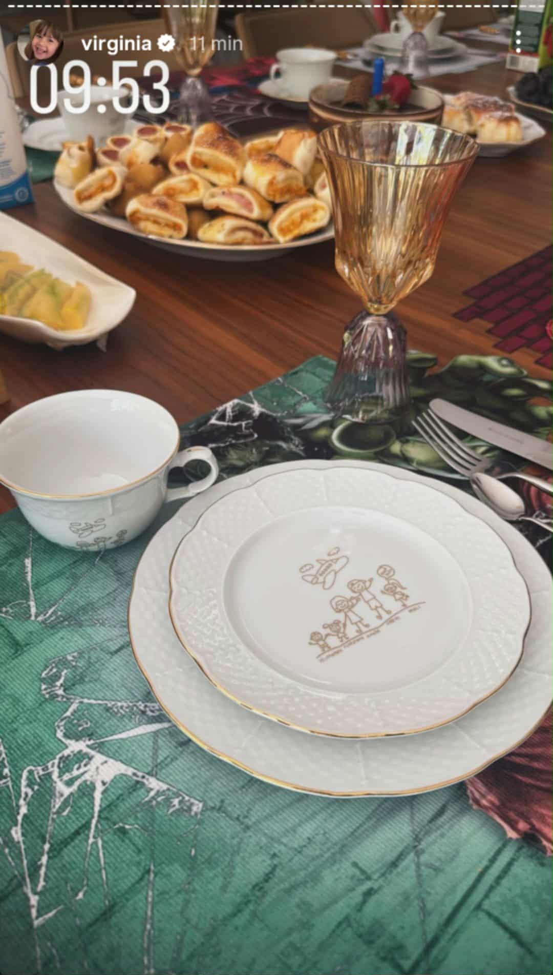 Virginia usa lou&ccedil;a com desenho de Z&eacute; Felipe no anivers&aacute;rio de Jos&eacute; Leonardo