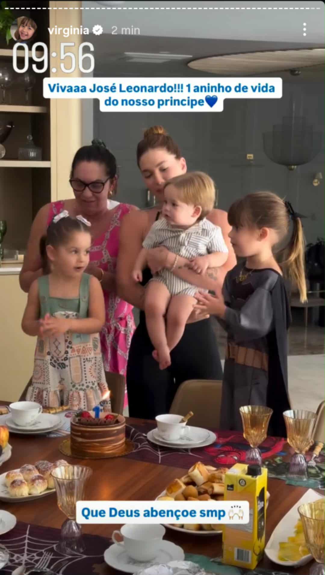 Virginia comemora um ano de Jos&eacute; Leonardo sem Z&eacute; Felipe