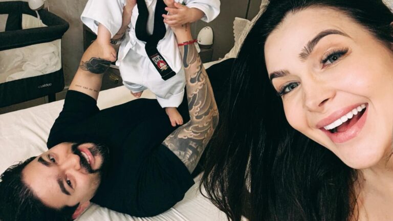 Yudi Tamashiro mostra fotos encantadoras no mesversário do filho: ‘Nosso guerreiro’