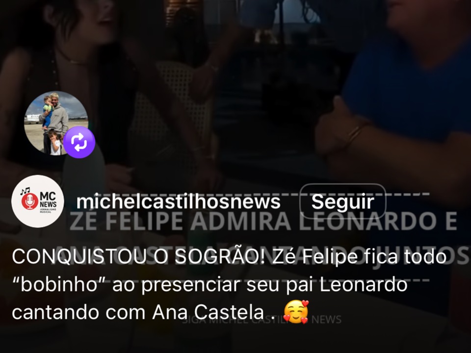 Repost de Zé Felipe - Foto: Reprodução/Instagram @zefelipe