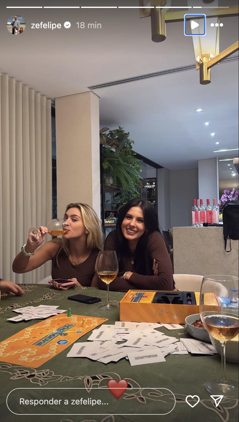 Zé Felipe e Ana Castela curtem noite de diversão entre amigos - Foto: Reprodução / Instagram