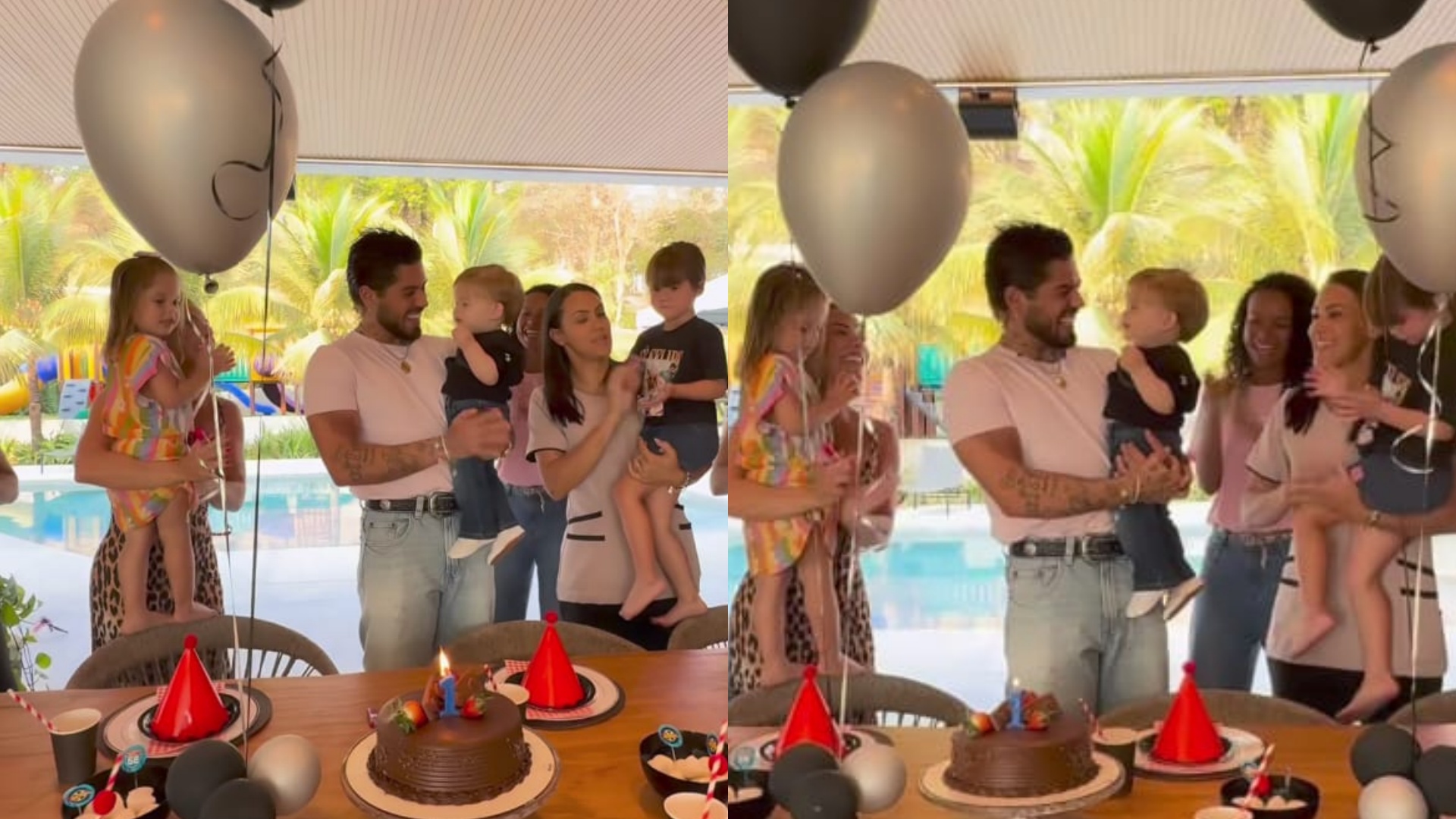 Zé Felipe faz festa para José Leonardo sem Virginia Fonseca