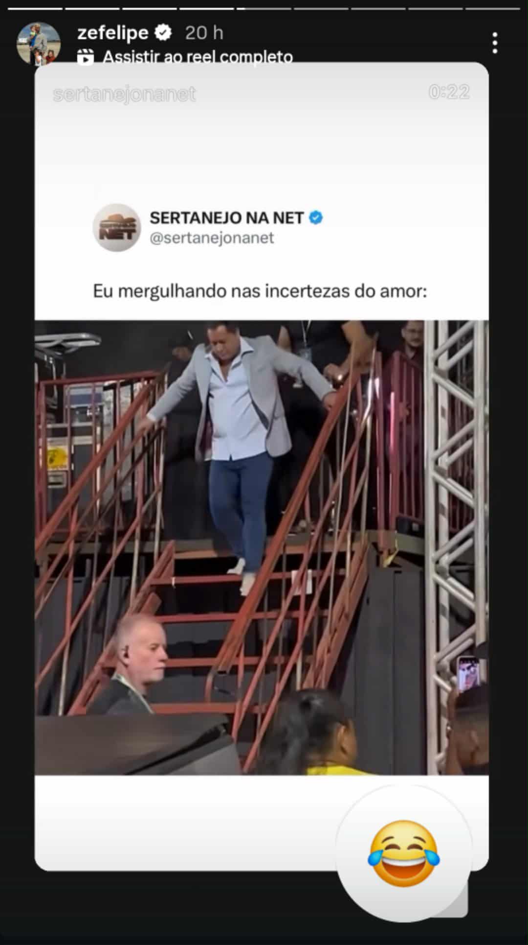 Z&eacute; Felipe reage ao ver tombo de Leonardo
