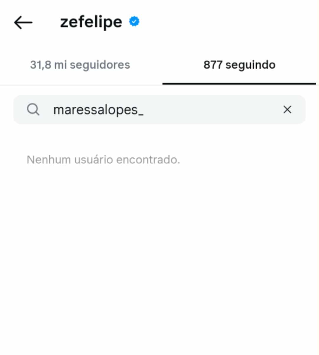 Zé Felipe dá unfollow em amigos de Virginia