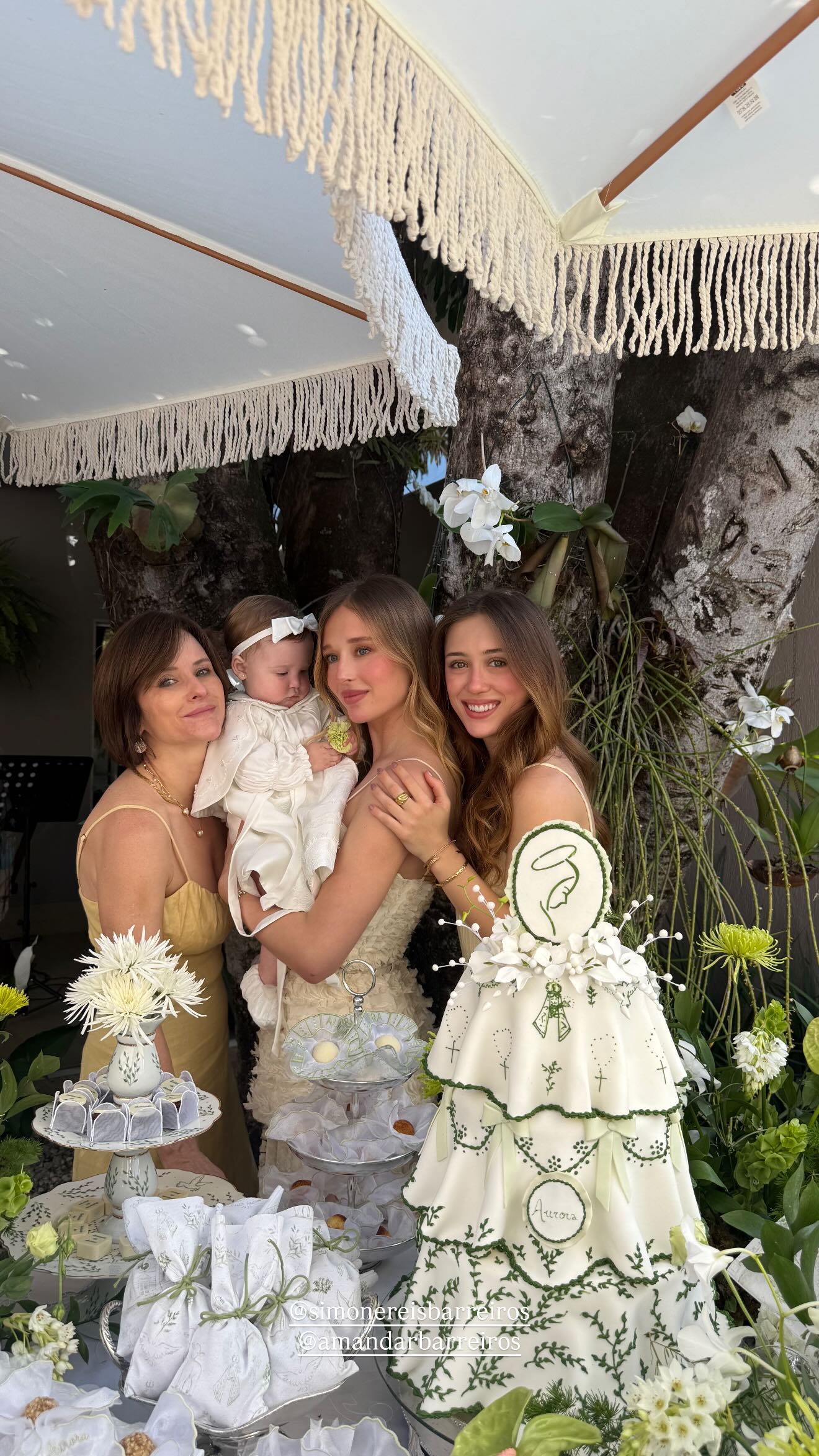 Duda Reis celebra o batizado da filha com Du Nunes - Foto: Reprodução/Instagram @dudareisb
