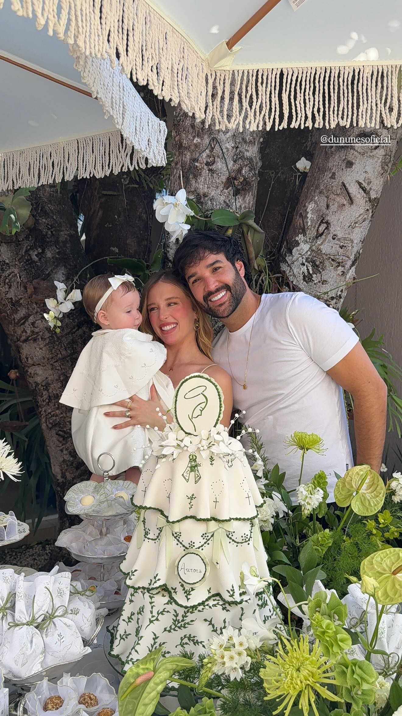 Duda Reis celebra o batizado da filha com Du Nunes - Foto: Reprodução/Instagram @dudareisb