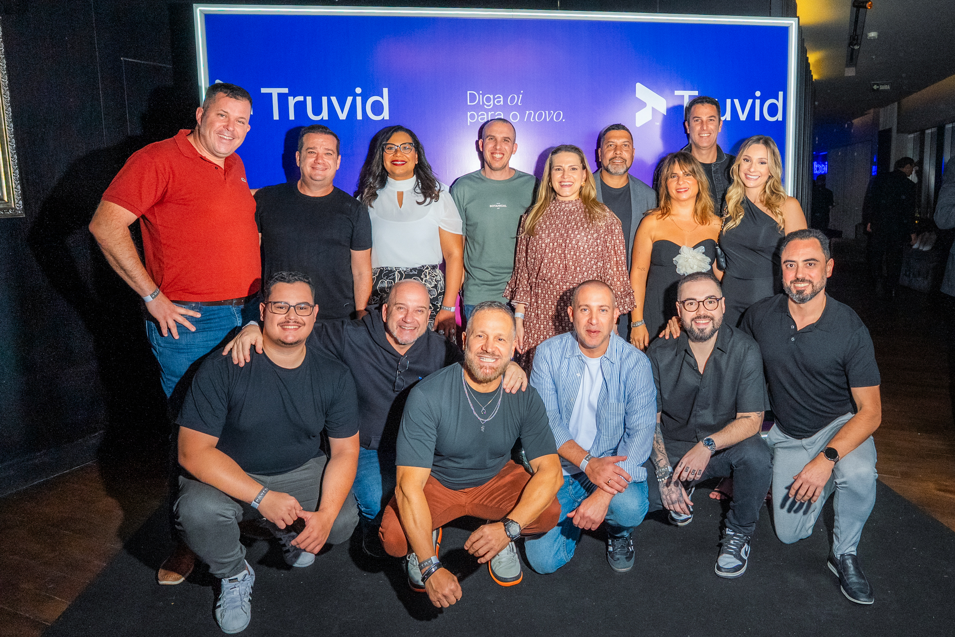Executivos da Truvid Global e da Truvid Brasil comemoram juntos o novo momento da marca em uma noite de celebração, conexões e muita energia no Le Club - Foto: Bruno Franco