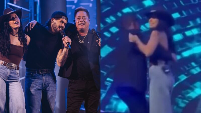Leonardo recebe Zé Felipe e Ana Castela em show no Paraná - Foto: Reprodução / Instagram @leonardo