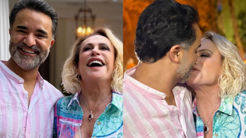 Ana Maria Braga com o marido