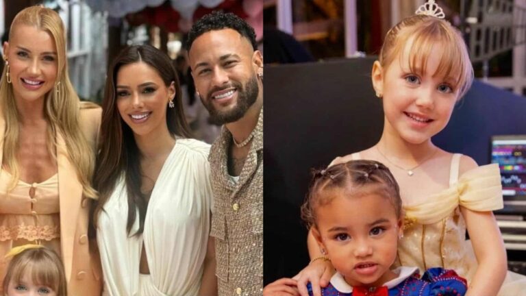 Ana Paula Siebert mostra a filha na festa de Mavie, a herdeira de Neymar: ‘Perfeita’