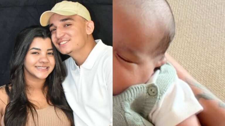 João Gomes e Ary Mirelle exibem fotos inéditas do filho caçula: ‘1 mês do brabinho’