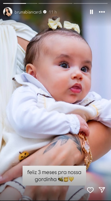  Mel, filha de Neymar e Bruna Biancardi – Reprodução/Instagram @brunabiancardi