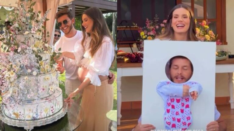Camila Queiroz compartilha novos registros do chá de bebê de sua filha