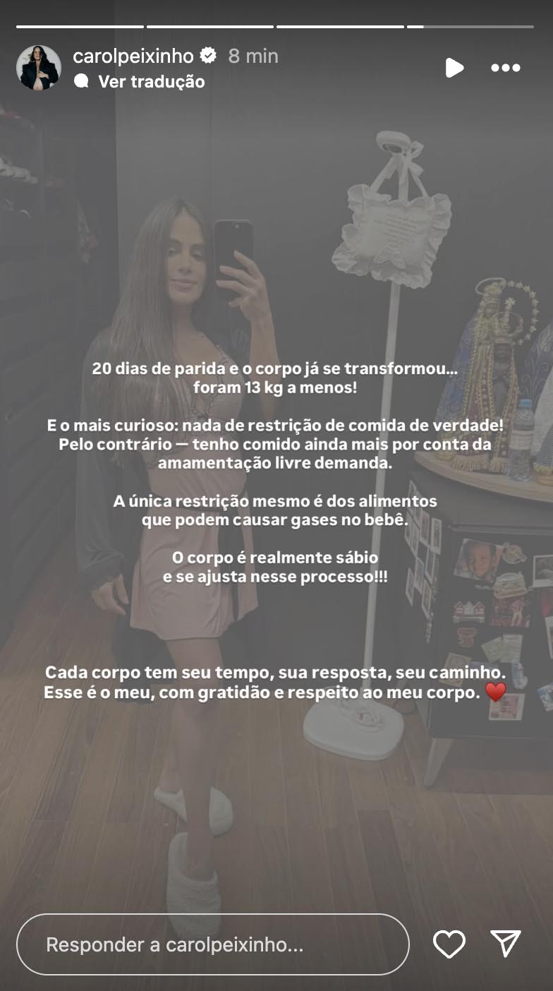 Carol Peixinho - Foto: Reprodução / Instagram @carolpeixinho