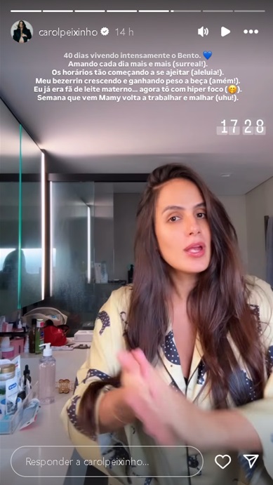 Carol Peixinho- Foto: Reprodução / Instagram @carolpeixinho