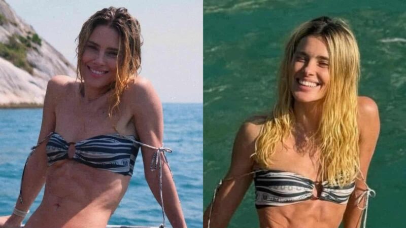 Carolina Dieckmann choca com sua barriga