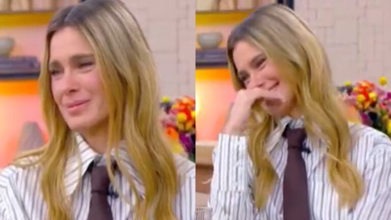 Filho caçula de Carolina Dieckmmann surpreende atriz em rara aparição na TV