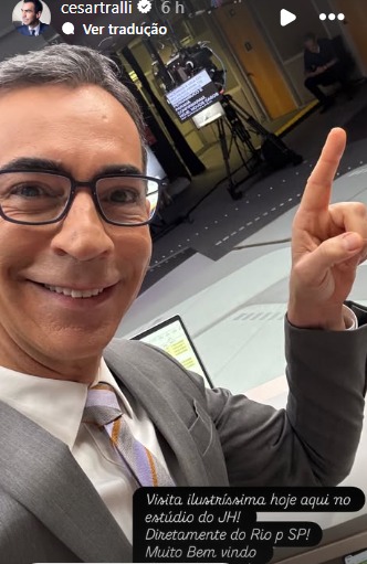 César Tralli - Foto: Reprodução/Instagram