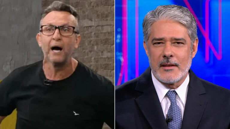 Craque Neto detona William Bonner ao vivo na TV: ‘Babaca, idiota’