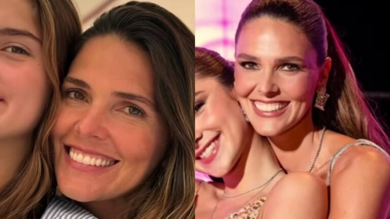 Daniella Sarahyba presta bela homenagem no aniversário de 15 anos da filha mais velha