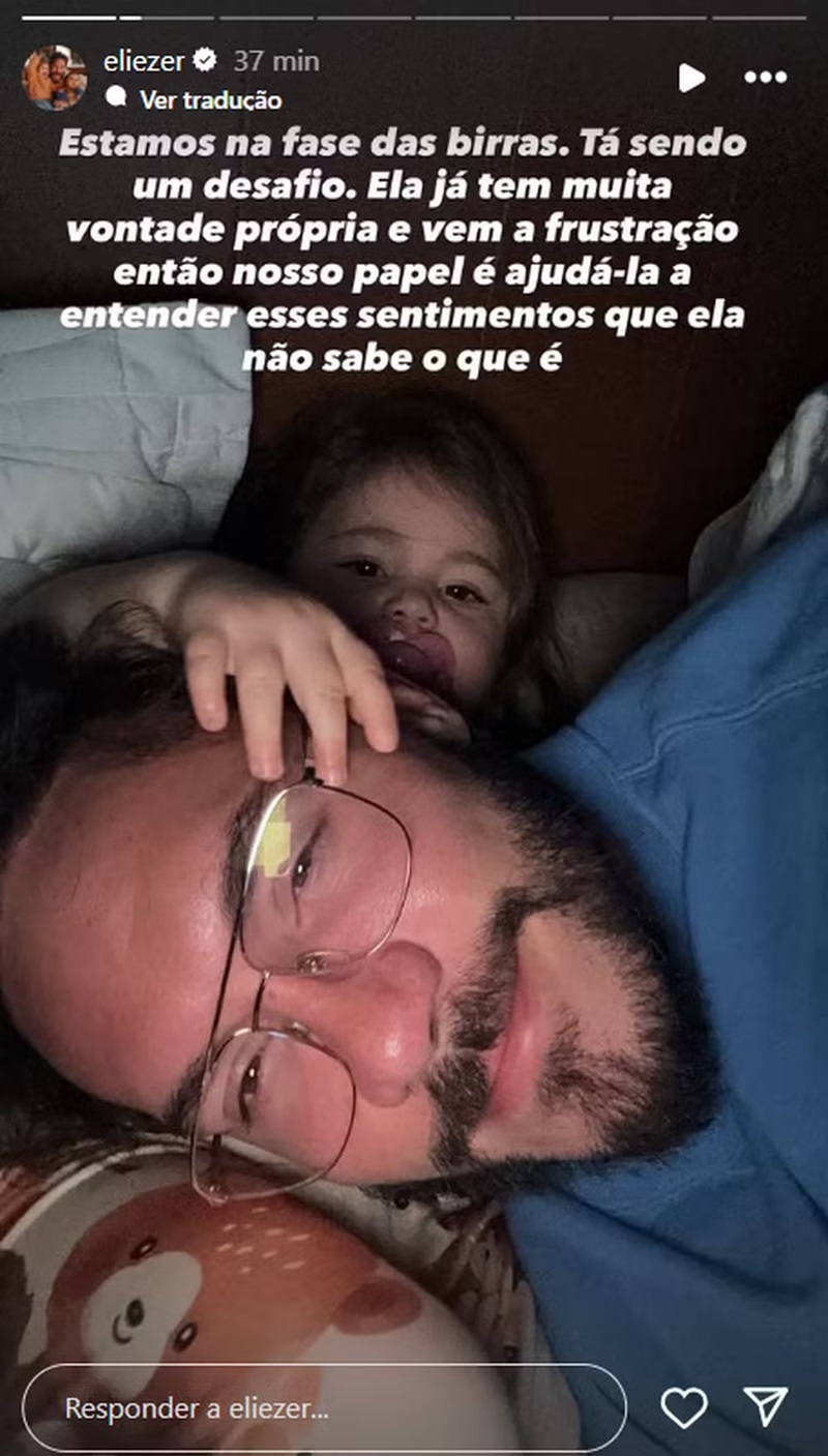 Storie de Eliezer - Foto: Reprodução/Instagram @eliezer