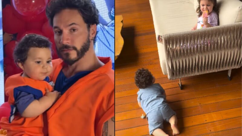 Eliezer e filhos - Fotos: Reprodução/Instagram