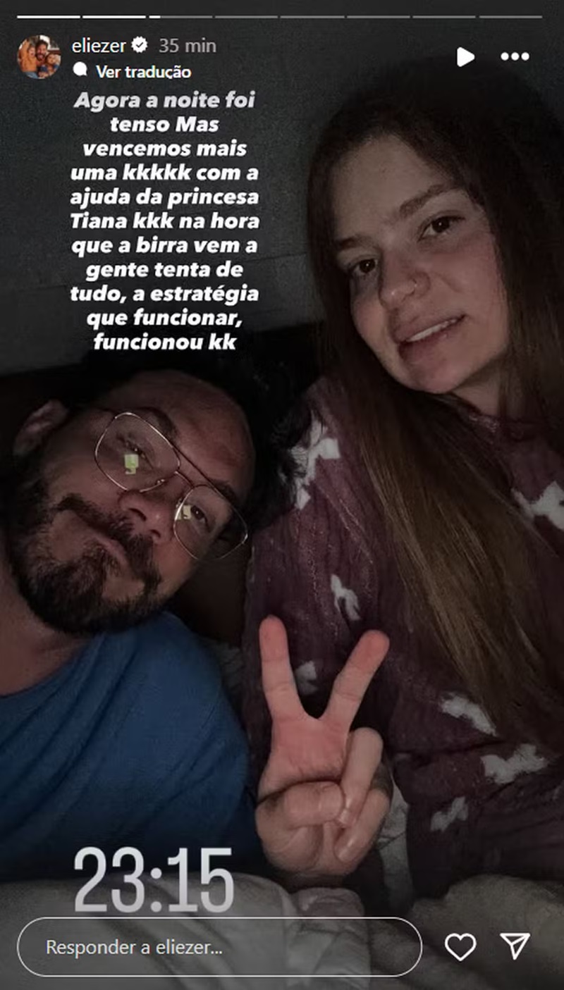 Storie de Eliezer - Foto: Reprodução/Instagram @eliezer