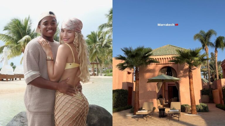 Endrick e Gabriely celebram um ano de casamento em hospedagem luxuosa no Marrocos