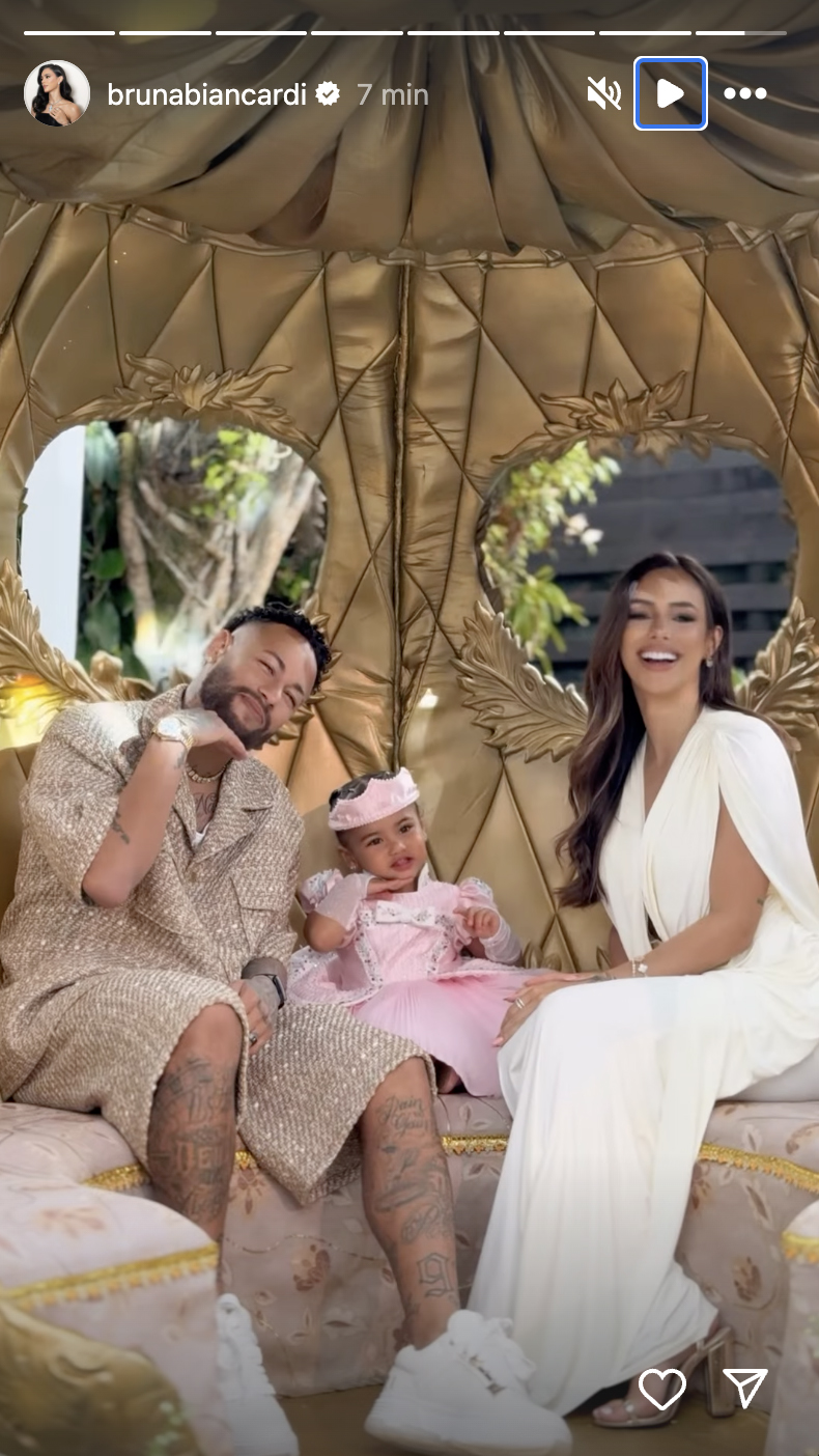 Festa de aniversário da Mavie, filha de Neymar Jr e Bruna Biancardi - Foto: Reprodução / Instagram
