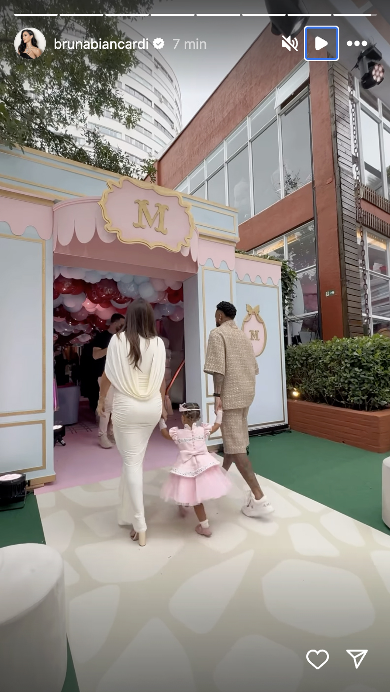 Festa de aniversário da Mavie, filha de Neymar Jr e Bruna Biancardi - Foto: Reprodução / Instagram