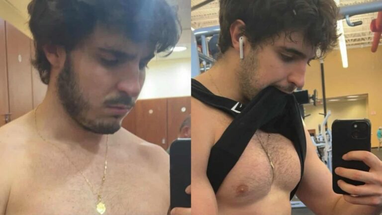 Filho de Gugu choca ao mostrar seu físico atual: ‘Gostando dos resultados’
