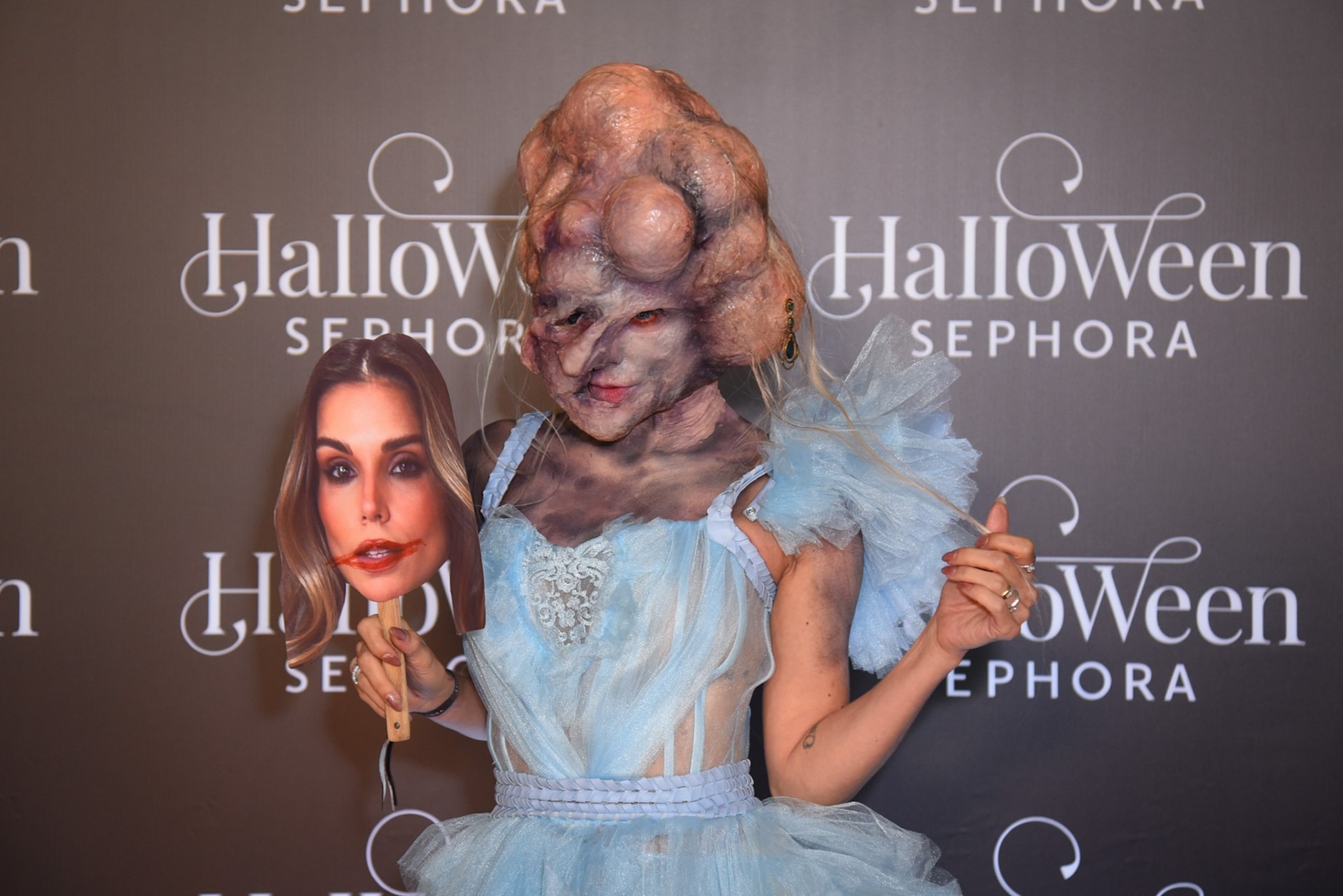 Flavia Viana no baile de Halloween da Sephora - Foto: Andy Santana / Brazil News