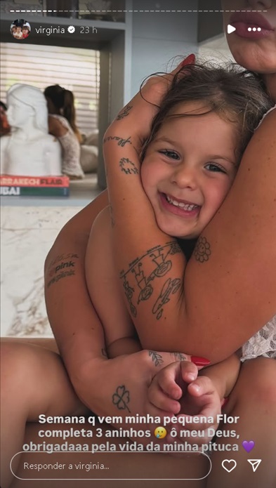 Stories de Virginia – Foto: Reprodução/Instagram @virginia