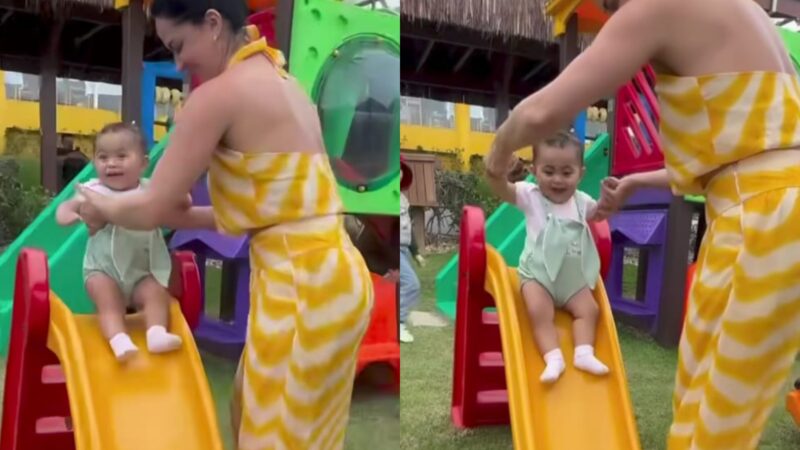 Graciele Lacerda com a filha