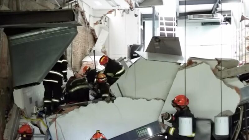 Bombeiros revelam imagem de como ficou o restaurante Jamile após acidente