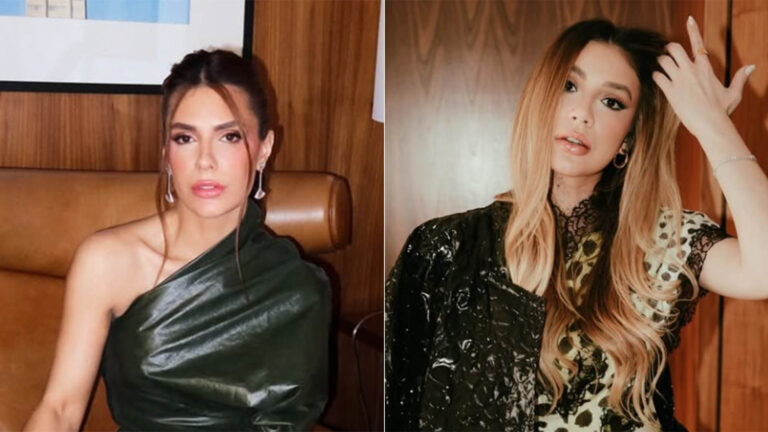 Esposa e irmã de Luan Santana capricham nos looks para gravação especial dele