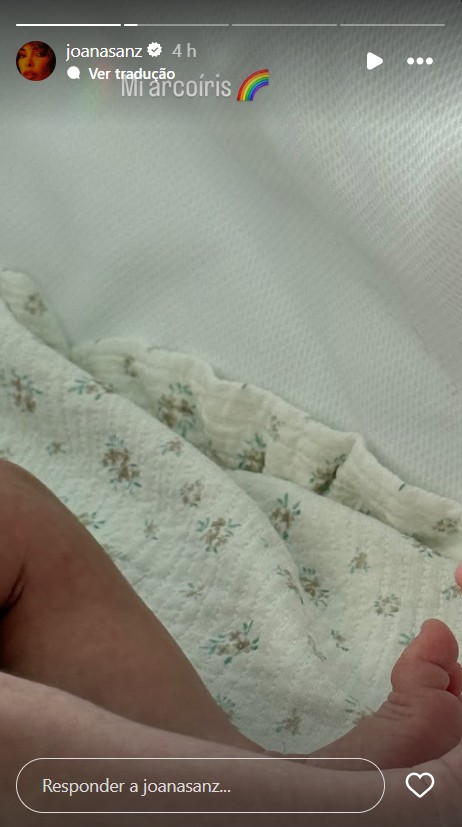 Joana Sanz exibe foto do filho - Reprodução/Instagram @joanasanz 