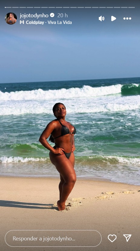 Jojo Todynho curte dia na praia - Reprodução/Instagram @jojotodynho
