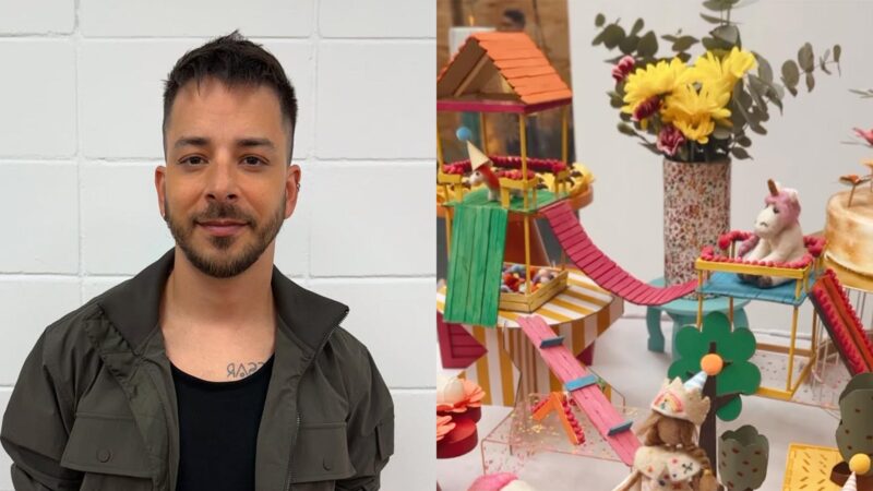 Decoração do aniversário da filha de Junior é feita com palito de sorvete - Foto: Reprodução / Instagram @monicabenini