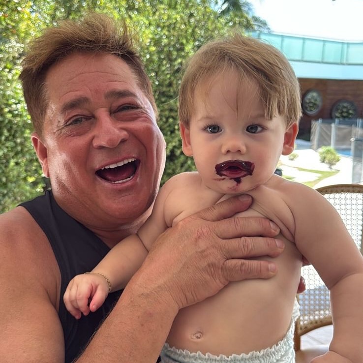 Leonardo com o neto