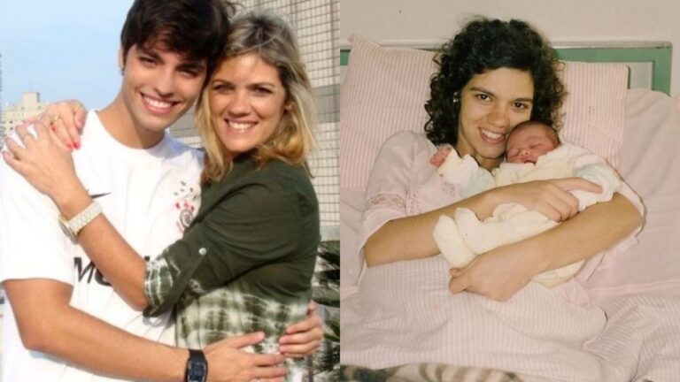 Lucas Bley se emociona ao homenagear a mãe após chegada da filha: “Sua cara”