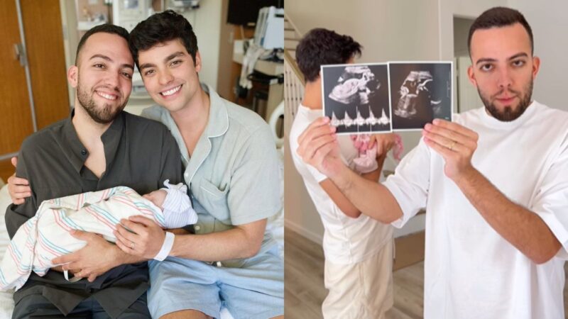 Lucas Rangel e Lucas Bley recriam cena clássica de O Diário da Princesa com a filha Mia