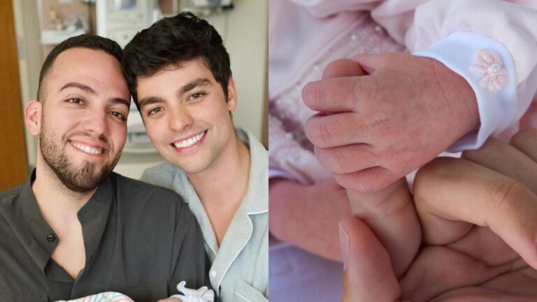 Lucas Rangel e Lucas Bley divulgam primeiras fotos da filha: “Nossa princesa”