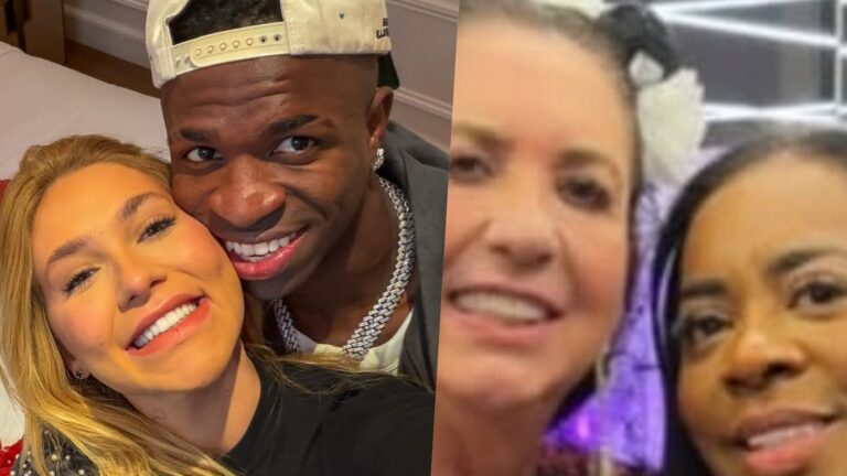 Mães de Virginia Fonseca e Vini Jr. surgem juntas em festa de Halloween do casal