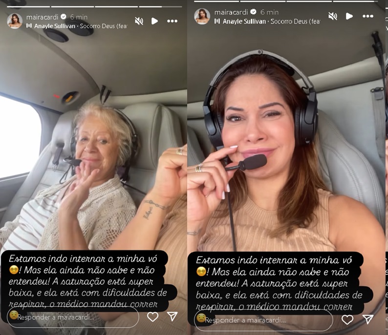 Storie de Maira Cardi Foto: Reprodução/Instagram @mairacardi