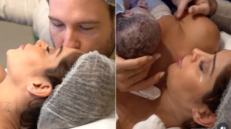 Maíra Cardi e Thiago Nigro no nascimento da filha, Eloah - Foto: Reprodução / Instagram
