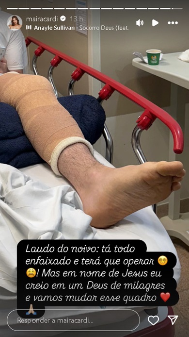 Thiago Nigro vai ao hospital - Foto: Reprodução/Instagram @mairacardi