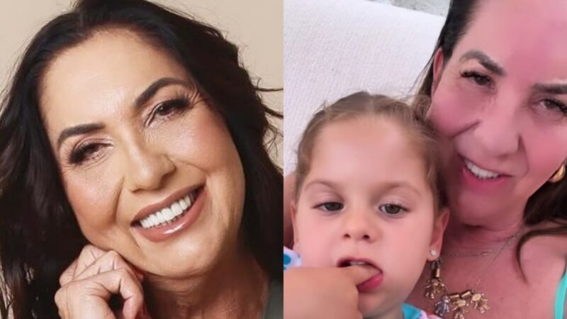 Margareth Serrão aposta em look estiloso para a festa da neta, filha de Virginia e Zé Felipe