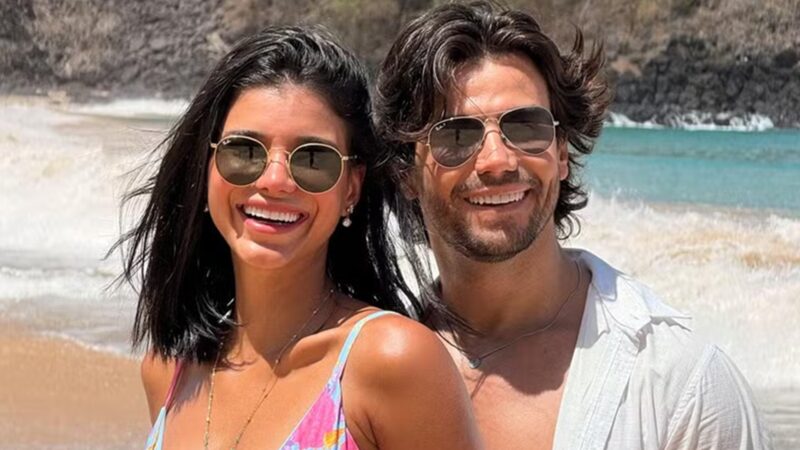 Jakelyne Oliveira e Mariano curtem lua de mel em destino paradisíaco seis meses após casamento