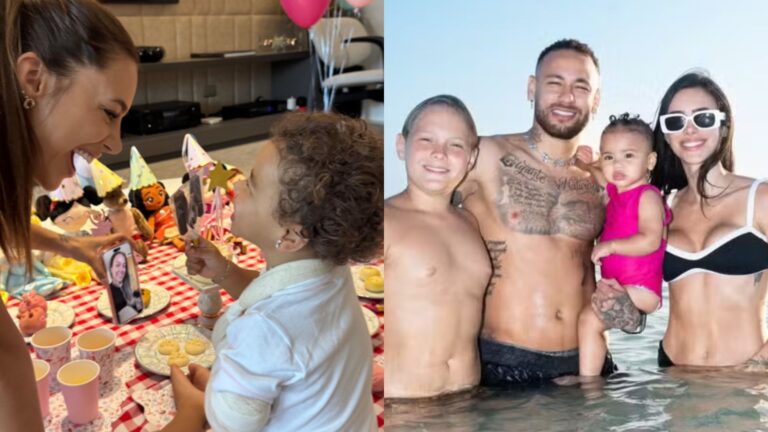 Veja a surpresa de aniversário que Mavie recebeu do irmão, Davi Lucca